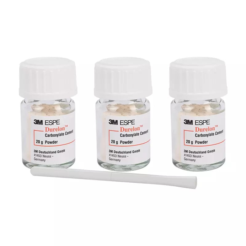 3M ESPE Durelon Triple Powder FAST Set - Carboxylate Luting Cement (3 x 20g Powder Jars) 3M ESPE Durelon Triple Powder FAST Set - Carboxylate Luting Cement (3 x 20g Powder Jars)